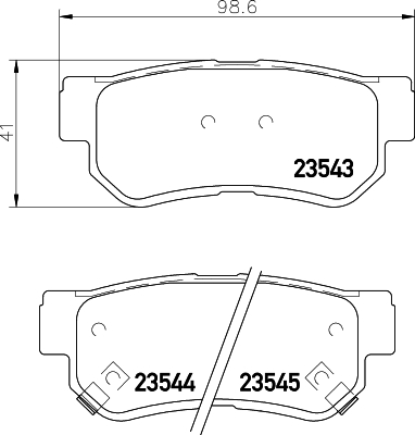 Klocki hamulcowe HELLA 8DB 355 009-971