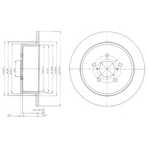 Tarcza hamulcowa DELPHI BG4129