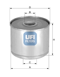 Filtr paliwa UFI 24.360.01