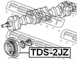 Koło pasowe wału korbowego FEBEST TDS-2JZ