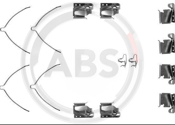Zestaw akcesoriów montażowych  klocków hamulcowych A.B.S. 1268Q