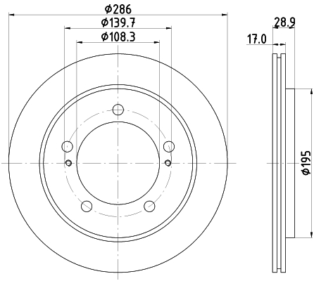 Tarcza hamulcowa HELLA PAGID 8DD 355 111-791