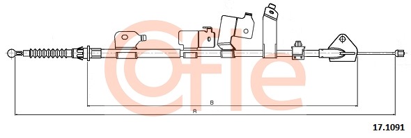 Linka hamulca ręcznego COFLE 92.17.1091