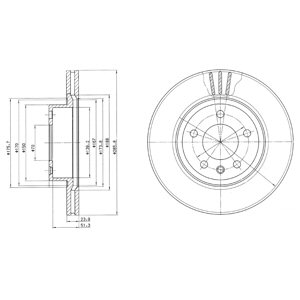 Tarcza hamulcowa DELPHI BG2908