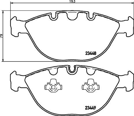 Klocki hamulcowe HELLA 8DB 355 009-921