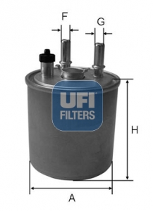 Filtr paliwa UFI 24.114.00