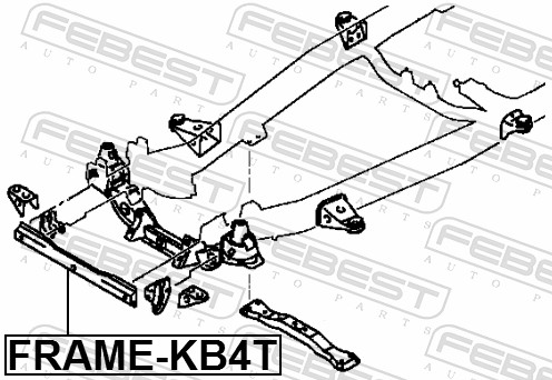 Korpus osi FEBEST FRAME-KB4T