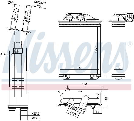 Nagrzewnica NISSENS 73974