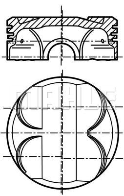 Tłok MAHLE 081 PI 00111 000