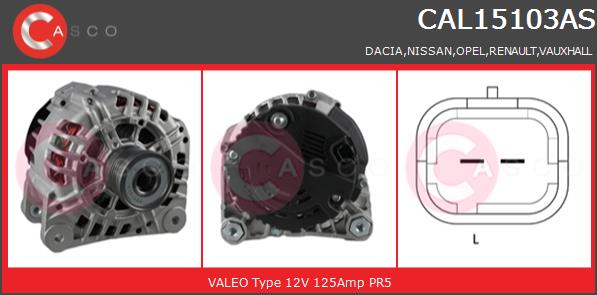 Alternator CASCO CAL15103AS
