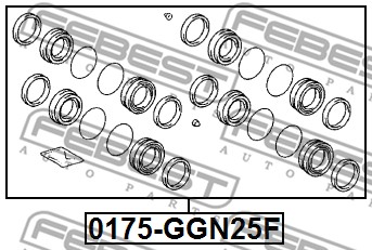 Zestaw naprawczy zacisku FEBEST 0175-GGN25F