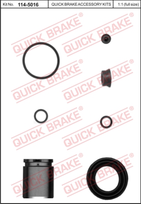 Zestaw naprawczy zacisku hamulcowego QUICK BRAKE 114-5016