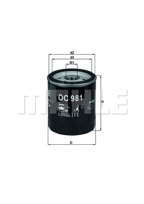 Filtr oleju KNECHT OC 981