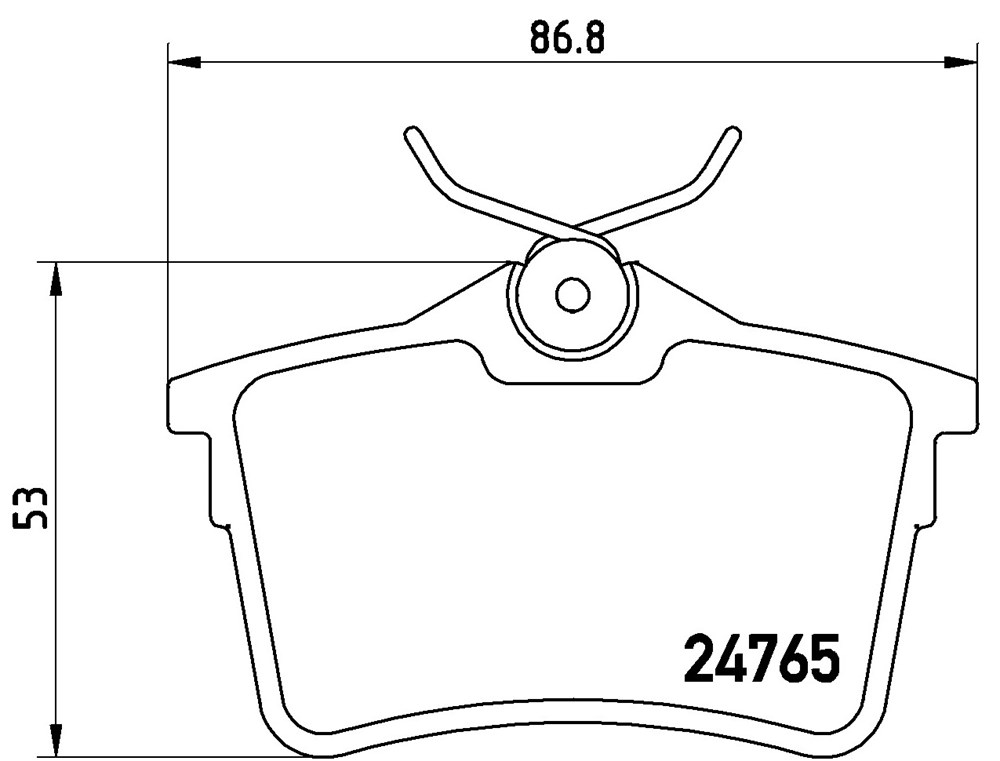 Klocki hamulcowe BREMBO P 61 084