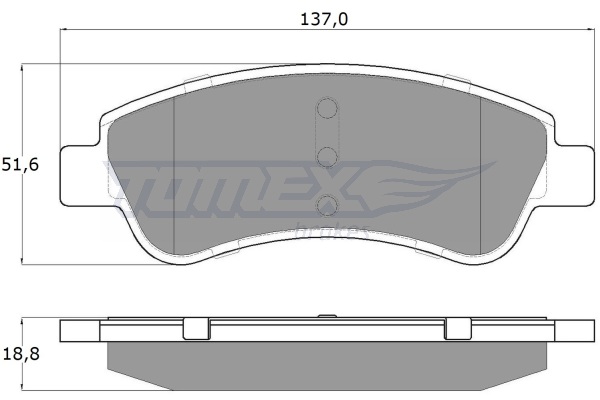 Klocki hamulcowe TOMEX BRAKES TX 13-27