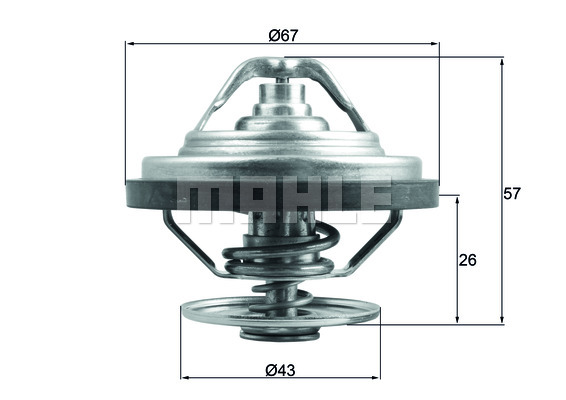 Termostat MAHLE TX 158 87