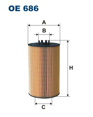 Filtr oleju FILTRON OE686