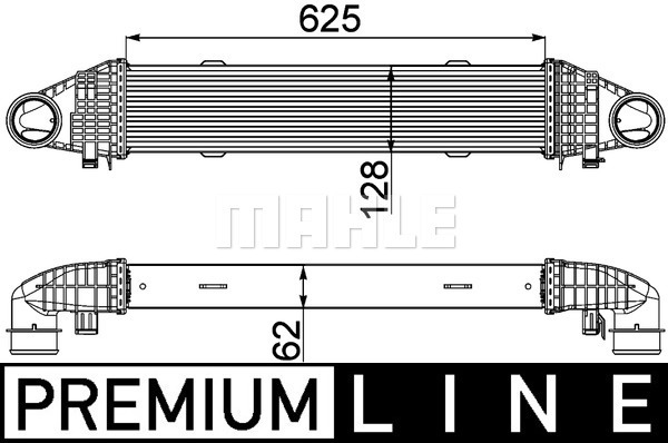 Chłodnica powietrza intercooler MAHLE CI 358 000P