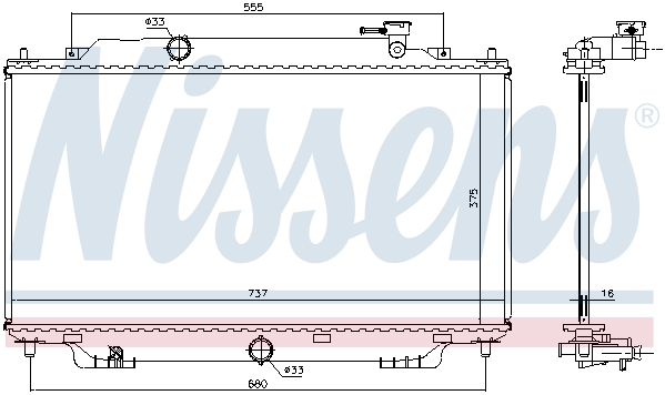 Chłodnica NISSENS 68555