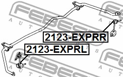 Łącznik stabilizatora FEBEST 2123-EXPRL