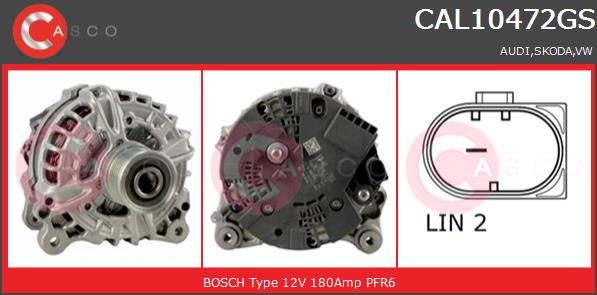 Alternator CASCO CAL10472GS
