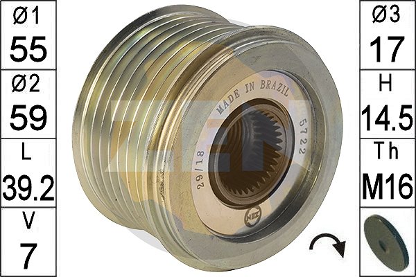 Sprzęgło alternatora ERA ZN5722