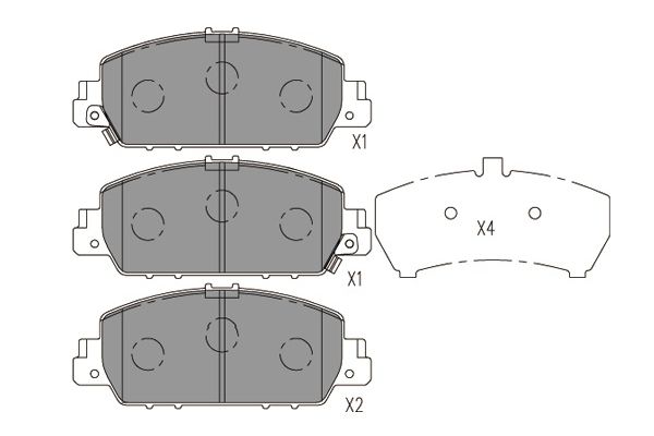 Klocki hamulcowe KAVO PARTS KBP-2058