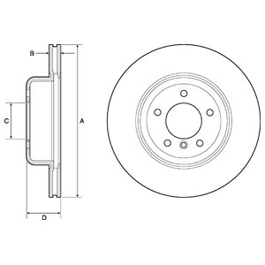 Tarcza hamulcowa DELPHI BG9162C