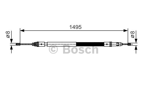 Linka hamulca ręcznego BOSCH 1 987 482 118