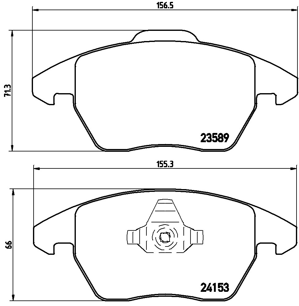 Klocki hamulcowe BREMBO P 61 076X