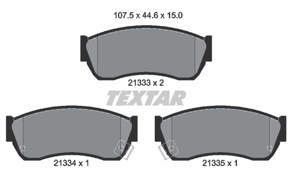 Klocki hamulcowe TEXTAR 2133301
