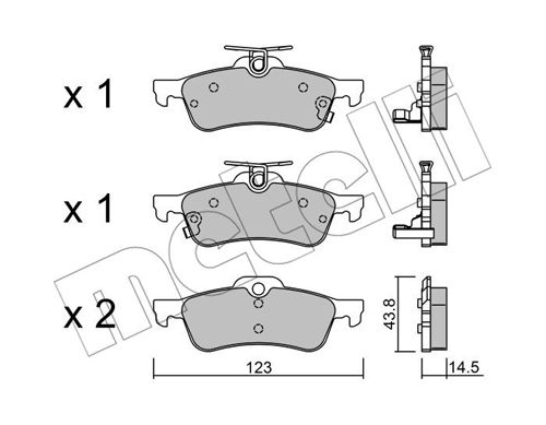 Klocki hamulcowe METELLI 22-0556-1