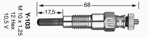 Świeca żarowa NGK 6125