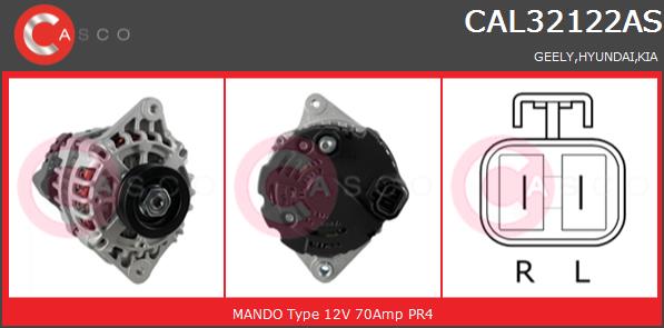 Alternator CASCO CAL32122AS