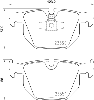 Klocki hamulcowe HELLA 8DB 355 011-801