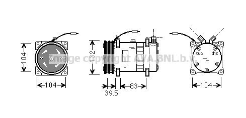 Kompresor klimatyzacji AVA QUALITY COOLING UVAK035