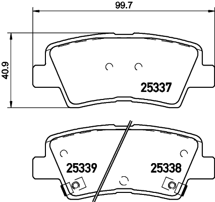 Klocki hamulcowe HELLA 8DB 355 019-981
