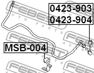 Łącznik stabilizatora FEBEST 0423-904