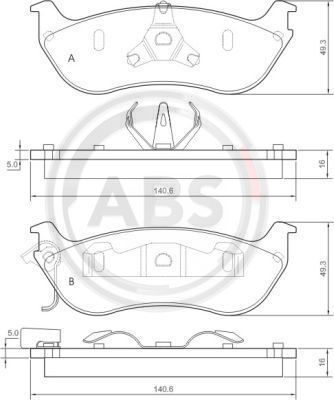 Klocki hamulcowe A.B.S. 38674