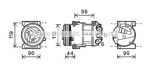 Kompresor klimatyzacji AVA QUALITY COOLING FTAK407