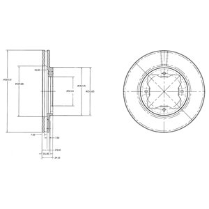 Tarcza hamulcowa DELPHI BG2798