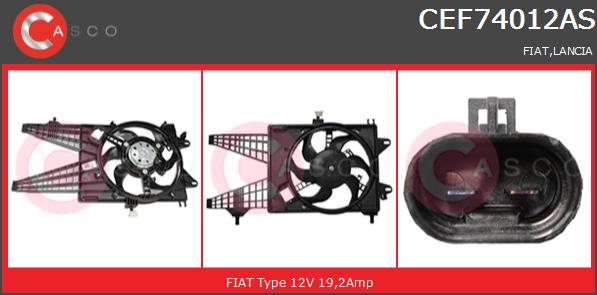 Wentylator CASCO CEF74012AS