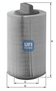 Filtr powietrza UFI 27.486.00