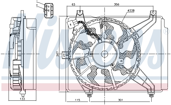 Wentylator NISSENS 85894