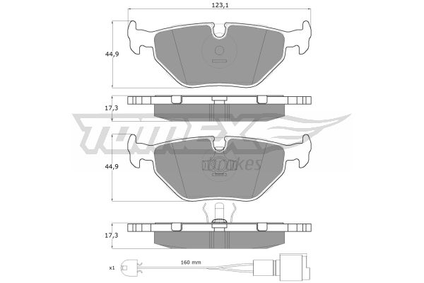 Klocki hamulcowe TOMEX BRAKES TX 10-701