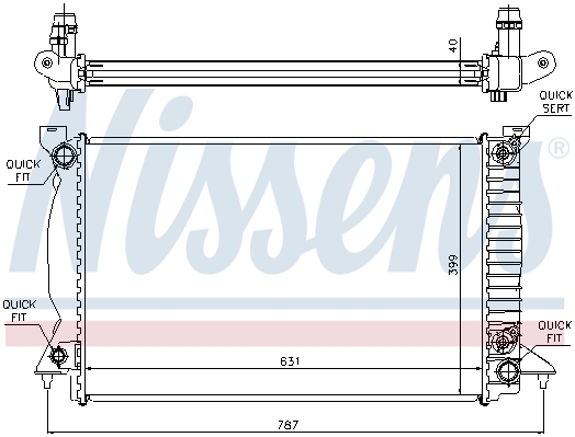 Chłodnica NISSENS 60314A