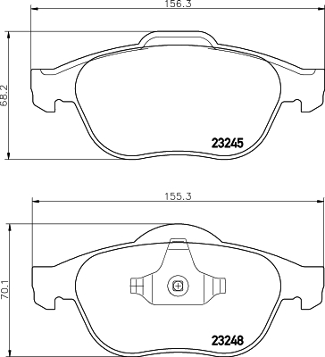Klocki hamulcowe HELLA 8DB 355 009-111