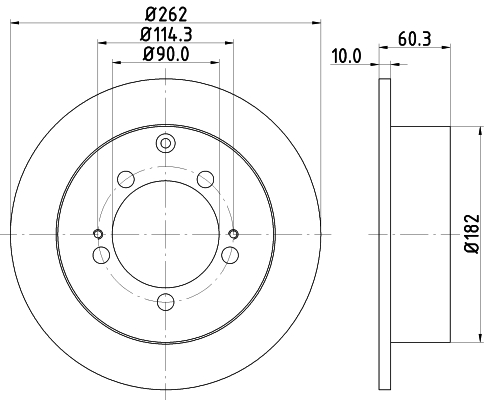 Tarcza hamulcowa HELLA PAGID 8DD 355 118-661