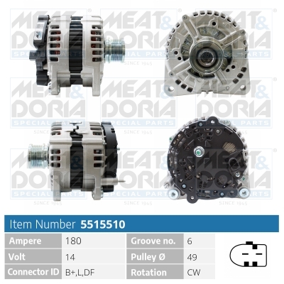 Alternator MEAT & DORIA 5515510