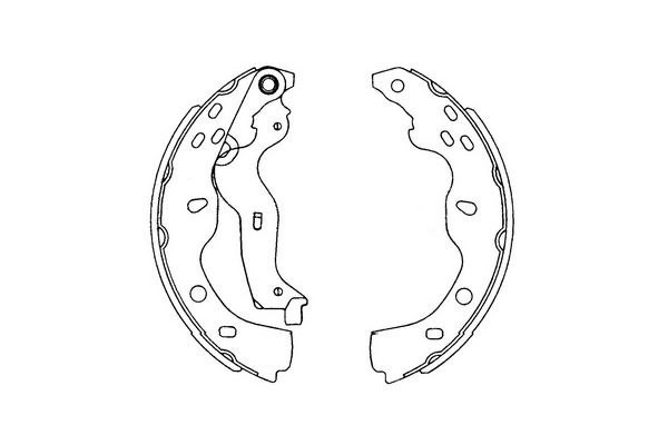 Zestaw szczęk hamulcowych KAVO PARTS KBS-8914